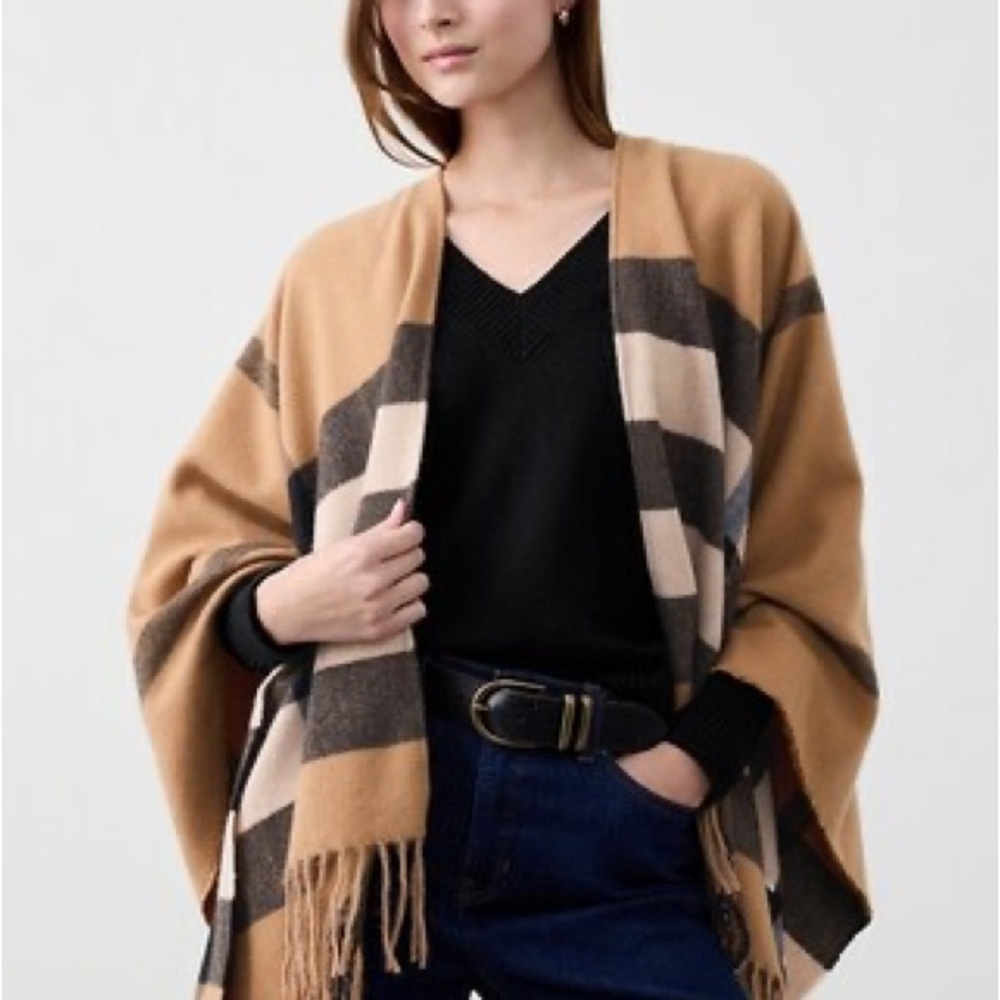 Plaid Poncho